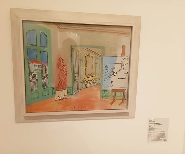 Le Mas Palegry chambres d'hôte vous présente  Raoul Dufy l'atelier de l'artiste au musée d'art moderne de Céret