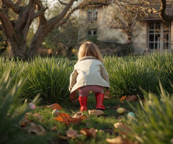 La chasse aux oeufs de Pâques
