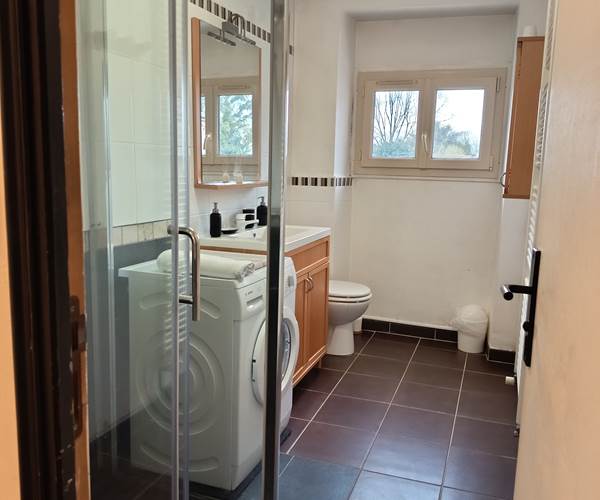 salle de bain moderne avec douche à l'italienne