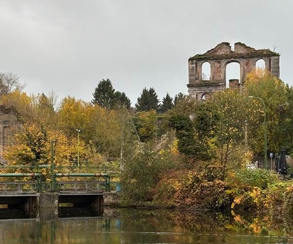 Les ruines de l'Abbaye d'Aulne
