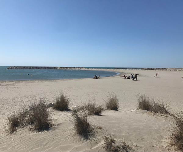 la plage Saintes Maries de la mer