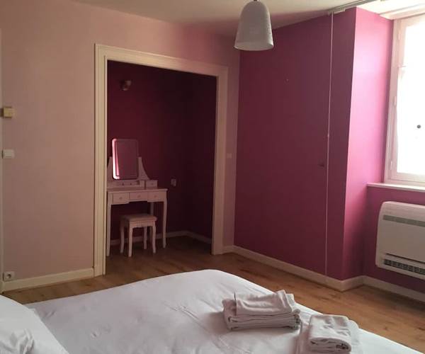 Chambre Naiades au 1er étage avec coiffeuse