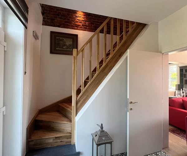 L'escalier du vestiaire