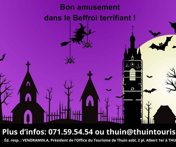 Le beffroi terrifiant durant la période d'Halloween