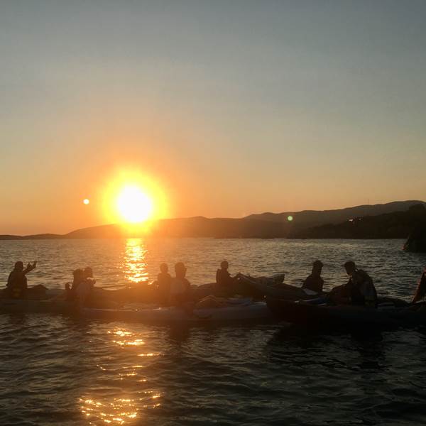 Abbartello canoe de mer kayak Corse pause gourmande contemplation coucher de soleil-photo-gallery