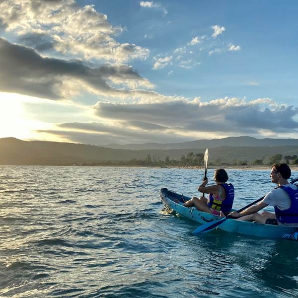 Abbartello canoe de mer kayak Corse pause gourmande coucher de soleil-photo-gallery