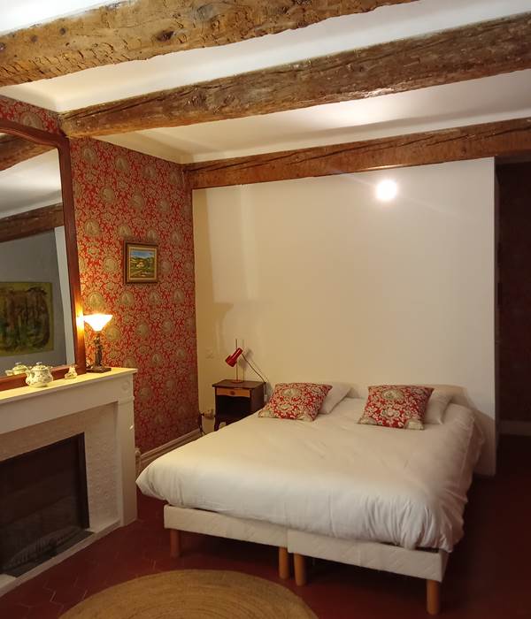 Le Mas Palegry chambres d'hôtes Perpignan chambre 3 côté salon lit
