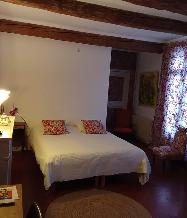Le Mas Palegry chambres d'hôtes Perpignan chambre 3 côté terrasse lit 01