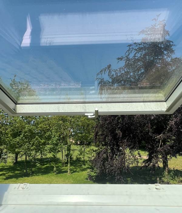 Vue depuis les chambres sur le jardin