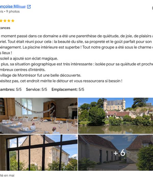 Sur google mai 2026 - Domaine des Cyclamens