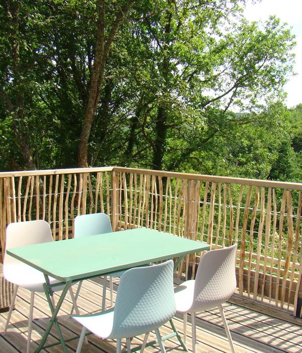 terrasse en hauteur pour observer les animaux ...