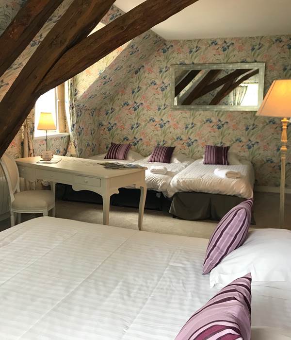 Chambre Parme dans le château au second niveau avec ascenseur