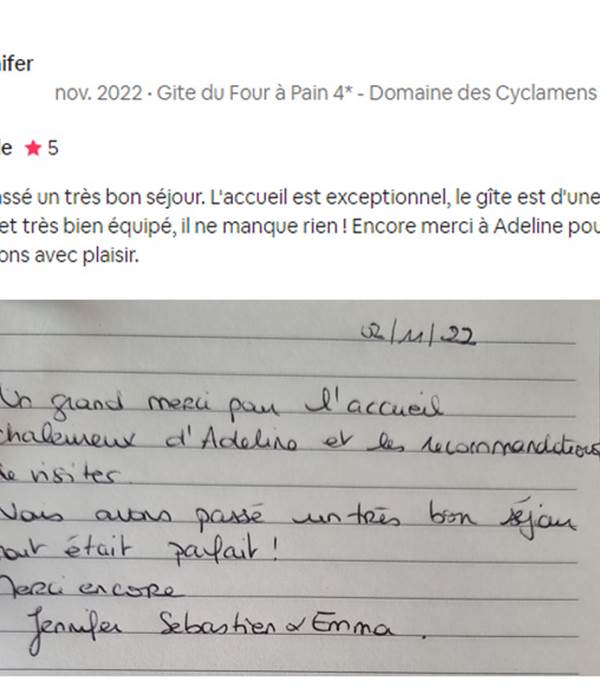 Avis Domaine des Cyclamens 2022
