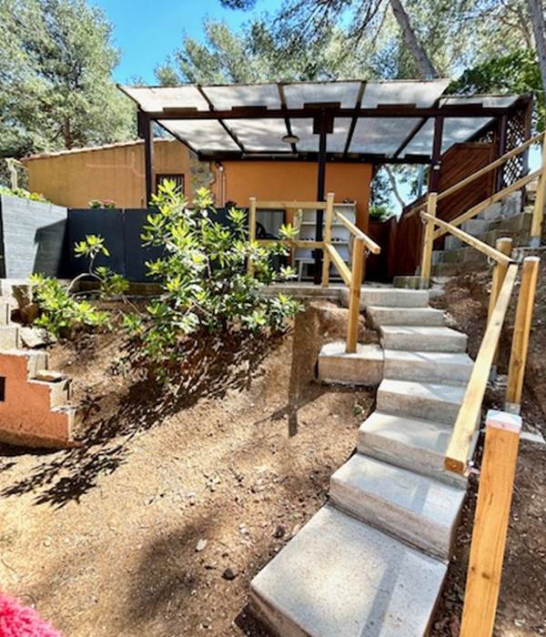 CABANON Nouvel accès par la terrasse