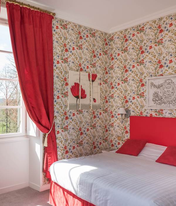 Chambre Coquelicots vue sur parc