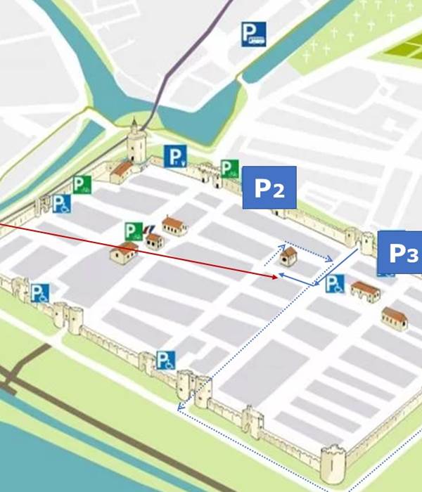 Parkings et accès Marcelle en Camargue