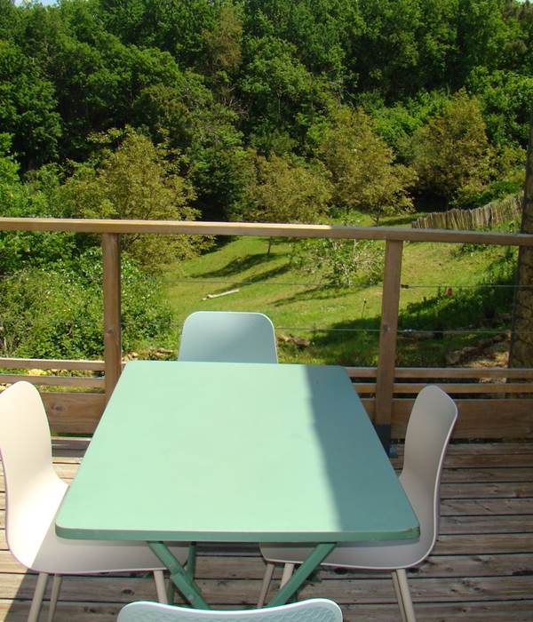 terrasse en hauteur pour observer les animaux ...