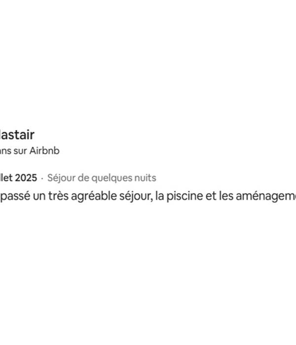 avis airbnb 2507_Domaine des Cyclamens