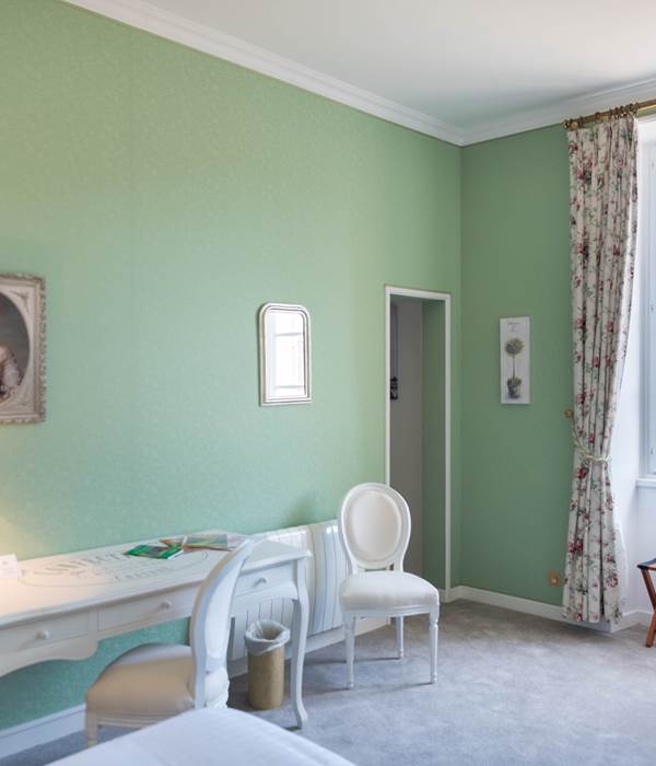 Chambre Verte Château double ou quadruple avec bureau