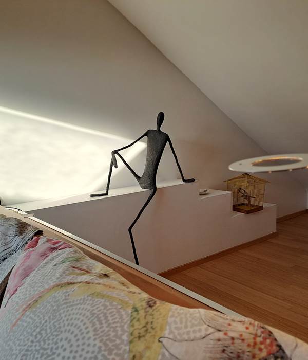 vue avec sculpture