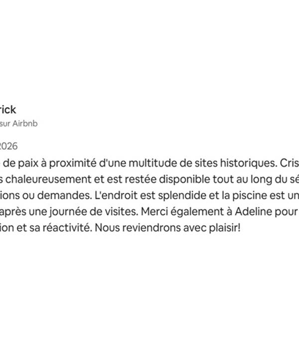 Sur airbnb mai 2026 - Domaine des Cyclamens