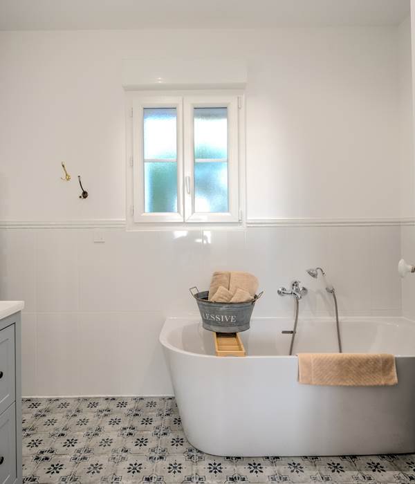 Salle de bain complète de la suite parentale n.1 dans la Grange à Porteau