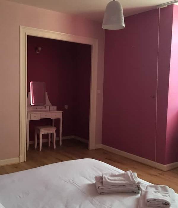Chambre Naiades au 1er étage avec coiffeuse