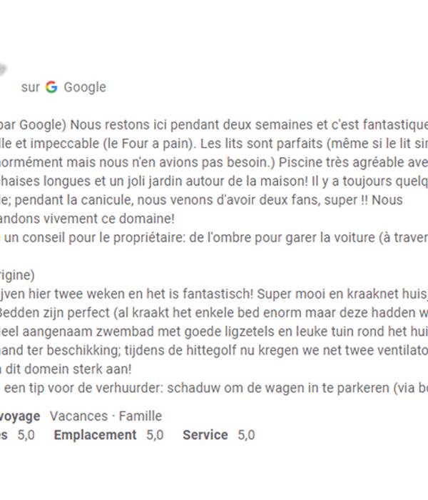 Avis Google 20072