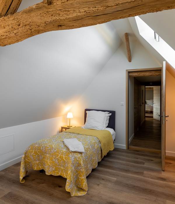 Chambre à 3 lits à l'étage du Cerf