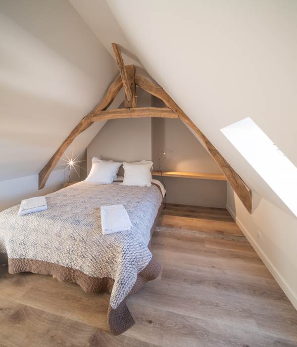 Chambre double à l'étage du Cerf