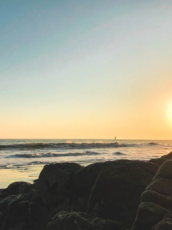 Coucher de soleil de la plage de la Pointe Saint-Gilles Bénodet Finistère-gallery