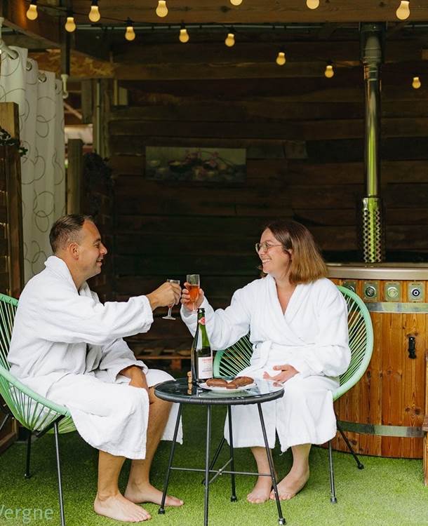 Collation offerte après le bain nordique Crédit photo: Laura Vergne