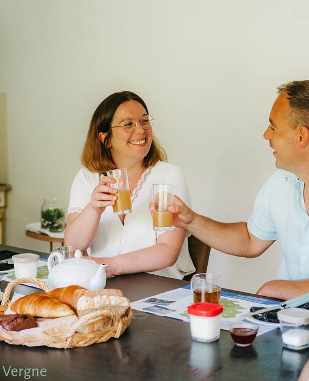 petit déjeuner en amoureux Crédit photo : Laura Vergne