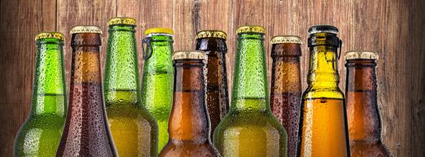 Bieres diverses :  biere blonde, biere brune, biere rubis, biere blanche