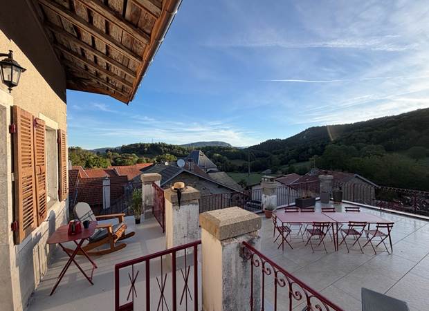 Terrasse au gite d'Amédée