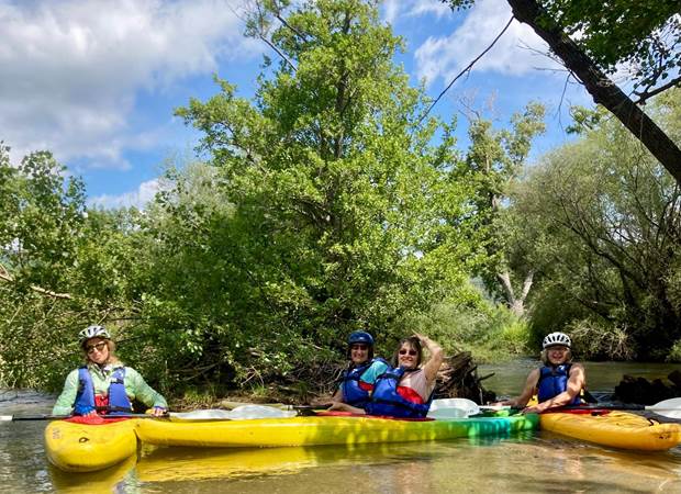 Abbartello Kayak technique Taravo 15 mai 2025 sous ripisylve