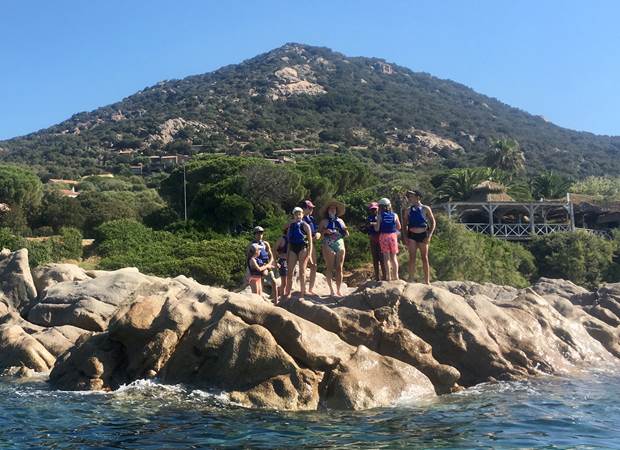 Abbartello kayak Corse coasteering marche aquatique côtière
