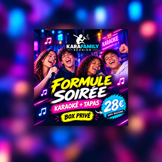 Soirée karaoké néon entre amis