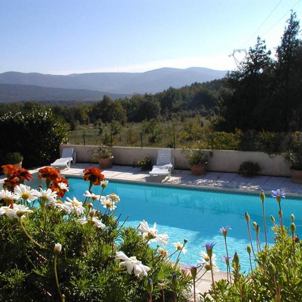 vue sur la piscine