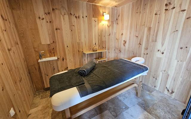 La cabine de massage, privatisée à la chambre CocOon