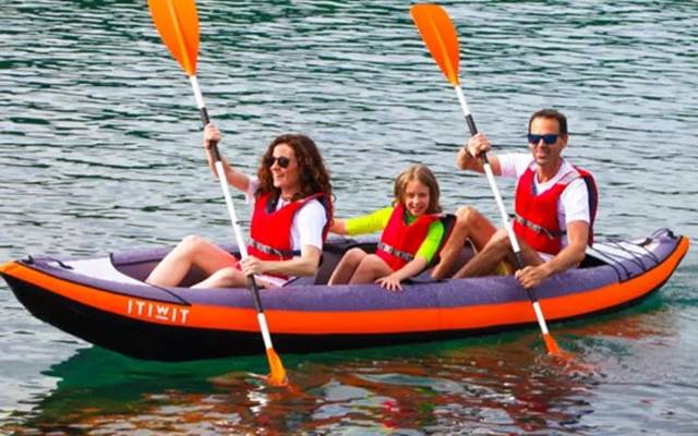 location kayak 3-4 places balade famille Golfe du Morbihan Villa Charles Ashton