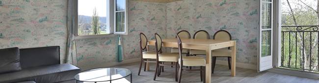 Gîte Privilège Gentilhommière - cuisine séjour salon du 37-39 de 2 à 8 personnes
