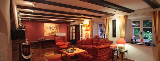 Salon avec cheminée