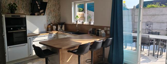 Logement avec grande cuisine ouverte pour savourer un week-end  en famille près de Lille