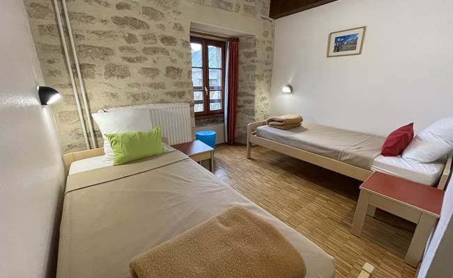 chambre twin Gîte d'étape Le ty Bihui Morbihan Bretagne