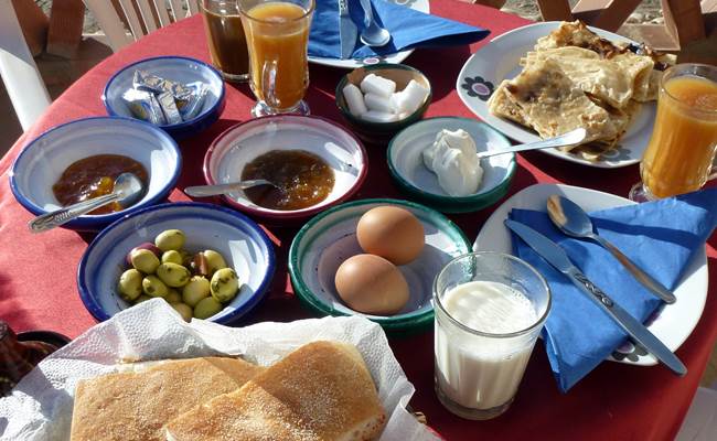 La table du petit-déjeuner