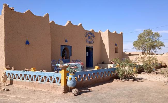 La façade de la maison d'hôtes