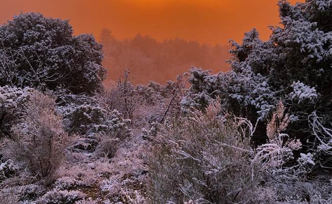 Le Vieil Aiglun en hiver