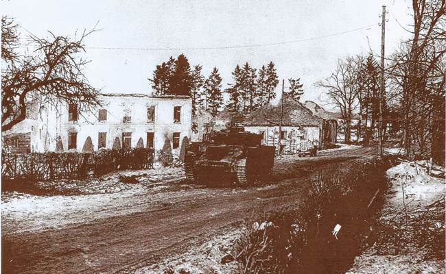 Sherman (Amerikaanse tank) ontmanteld voor de gîte