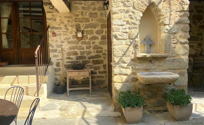 Patio de la maison d'hôtes